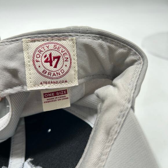 New York Yankees Baseball Cap‎ Unisex OS Blue Gray 47 Brand Hat Adjustable MLB - Picture 6 of 7